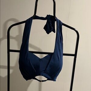 Athena Navy Blue Halter Bikini Top
